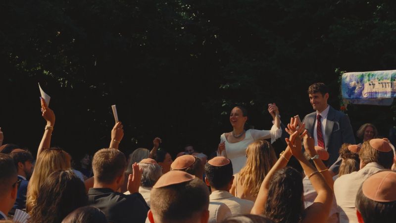 Celebrating after the ceremony